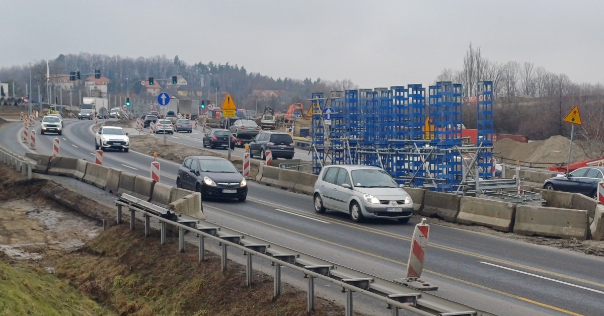 Budowa węzła w Myślenicach. Kierowców czekają utrudnienia na zakopiance