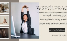 Współpraca - zajęcia stretching, joga dla Twoich podopiecznych