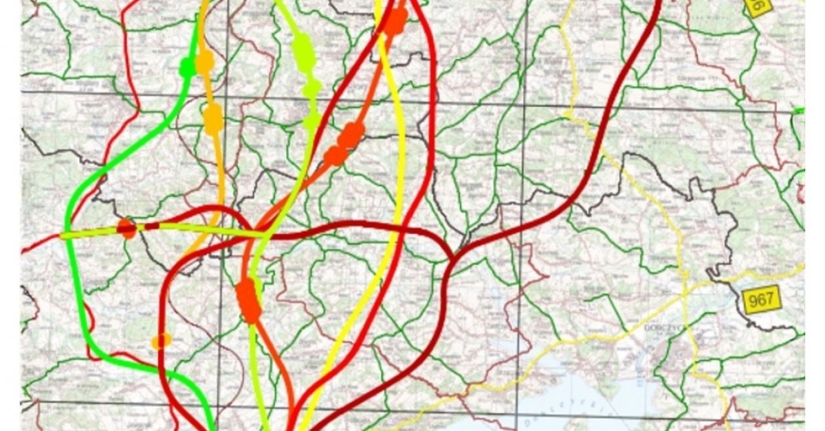 Do sieci trafiły warianty trasy S7 Kraków-Myślenice. GDDKiA komentuje przeciek