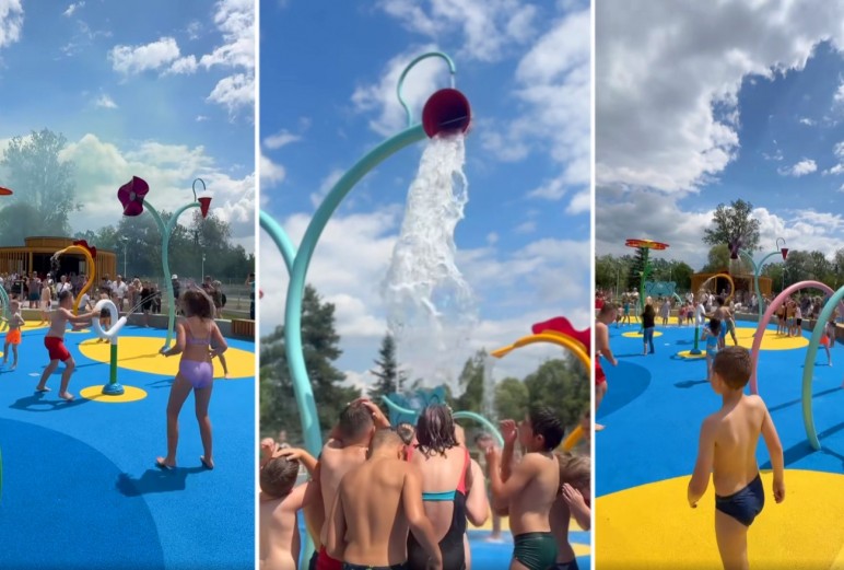Dobczyce. Na inaugurację wakacji miasto otwiera wodny plac zabaw i tężnię solankową
