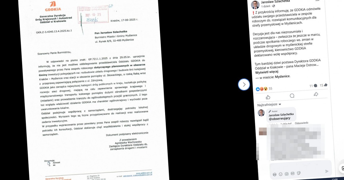 Jarosław Szlachetka: GDDKiA odmówiła przy opracowaniu rozwiązań komunikacyjnych dla strefy przemysłowej