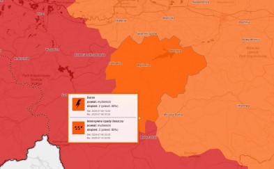 Uwaga! IMGW ostrzega przed nawałnicami i burzami 