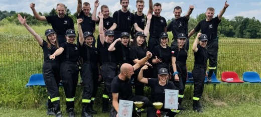 Drużyna OSP Myślenice Dolne Przedmieście wygrywa Miejsko-Gminne Zawody Sportowo-Pożarnicze 2025