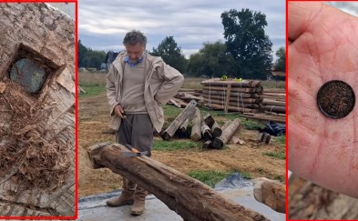 „Sensacja!”Grzmią konserwatorzy zabytków. W belce chaty przeniesionej z Krzyszkowic znaleźli monety