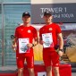 Na szczyt budynku wybiegli jako trzeci. Mariusz Pustuła i Szymon Wiśniewski na podium w Bratysławie