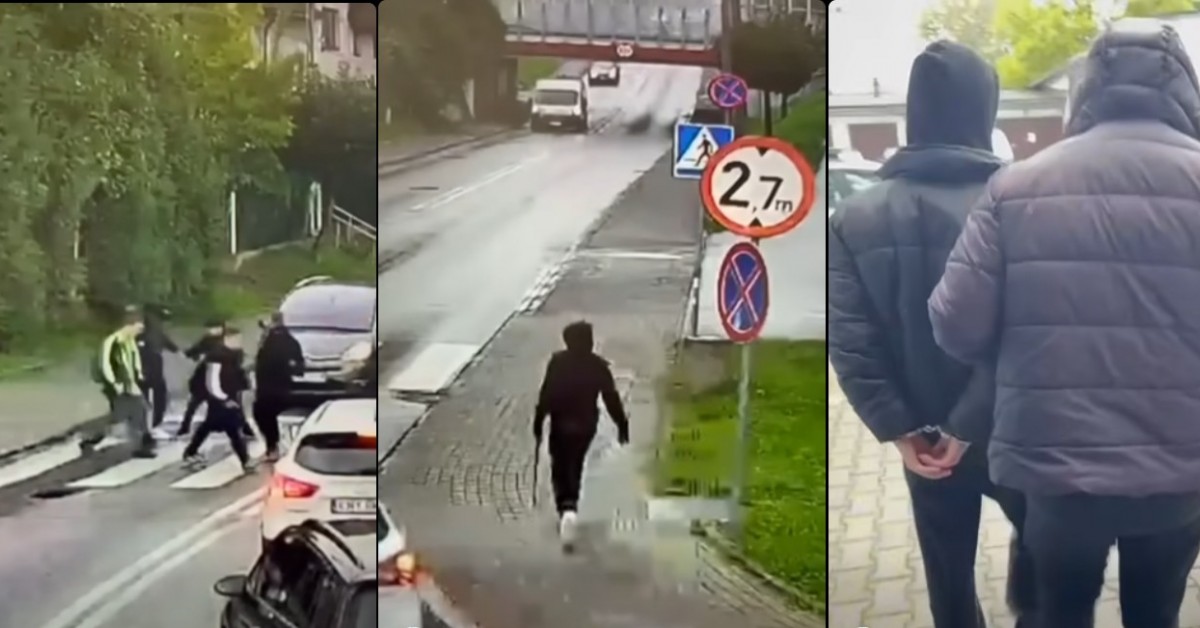 Myślenice. Napadli i pobili 17-latka w centrum miasta. Zajście nagrali telefonem