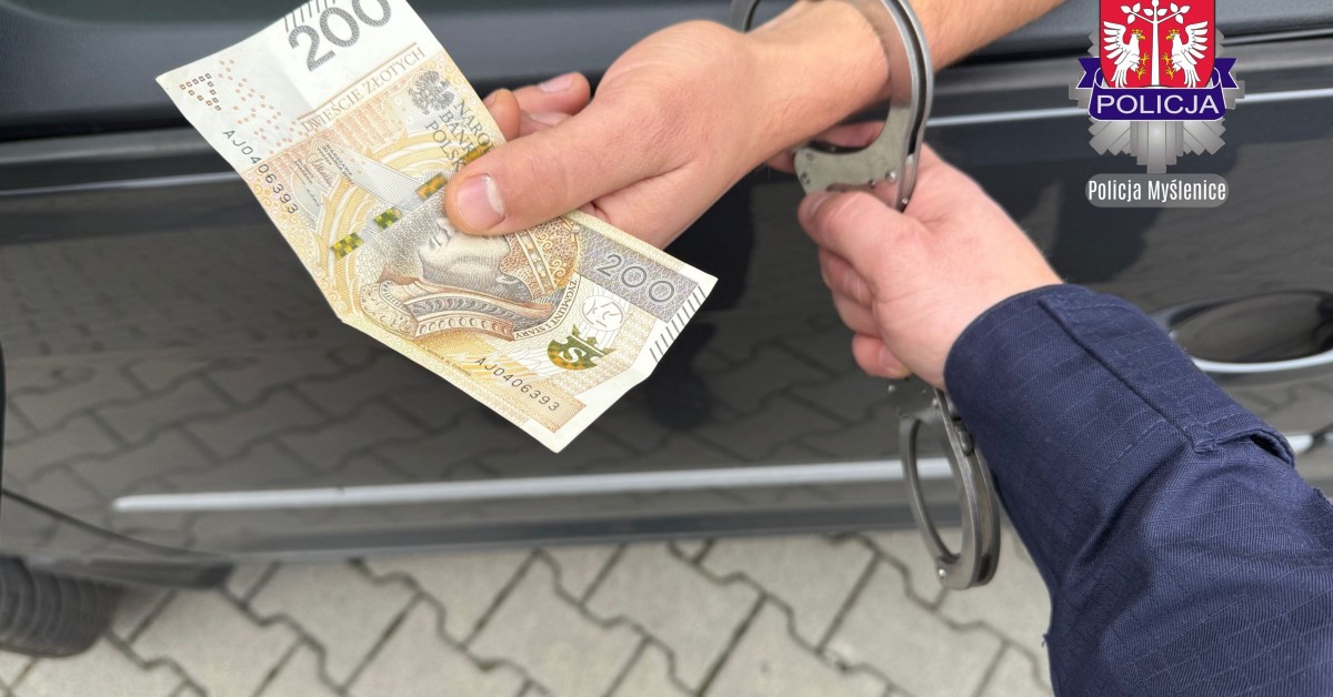 Wiśniowa. Kierowca chciał się dogadać. Próbował wręczyć policjantom łapówkę