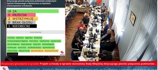 Myślenice. Rada miejska zaniepokojona planami przekazania szpitala pod zarząd krakowskiej placówki