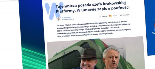Były wicestarosta bohaterem artykułu o zatrudnieniu w Krakowskim Holdingu Komunalnym