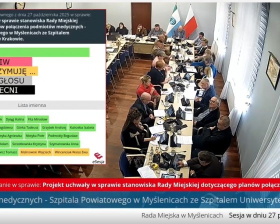 Myślenice. Rada miejska zaniepokojona planami przekazania szpitala pod zarząd krakowskiej placówki
