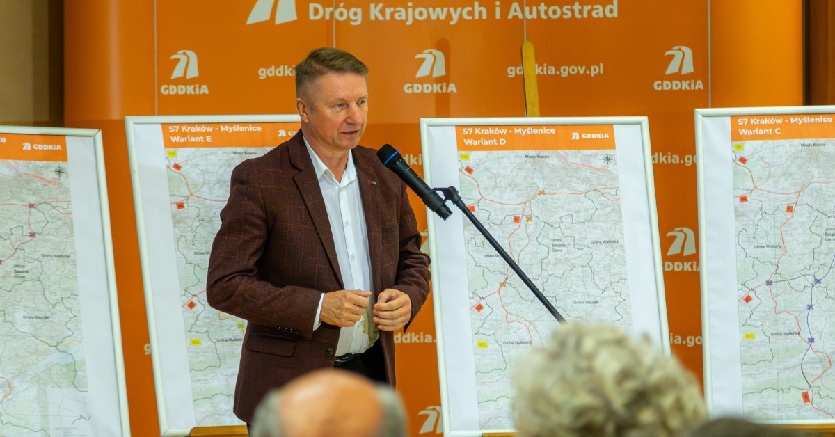 Józef Tomal: Jeśli S7 ma przebiegać przez gminę Myślenice to jestem za wariantem E