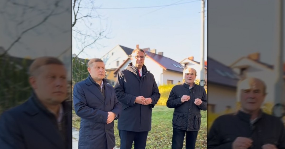 Myślenice. Politycy PiS o drodze S7: "Nie dajmy się oszukać, nie dajmy się podzielić, powiedzmy wspólne nie"