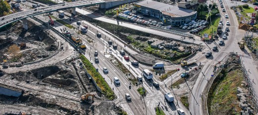 Kierowców czekają korki i ruch jednym pasem na zakopiance w Myślenicach  