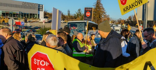Region się budzi. Pierwszy protest przeciwko przebiegowi trasy S7 Kraków-Myślenice