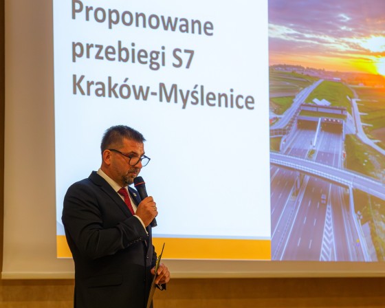 GDDKiA prezentuje 6 wariantów trasy S7 Kraków-Myślenice. Wszystkie przebiegają przez Myślenice