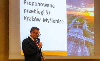 GDDKiA prezentuje 6 wariantów trasy S7 Kraków-Myślenice. Wszystkie przebiegają przez Myślenice