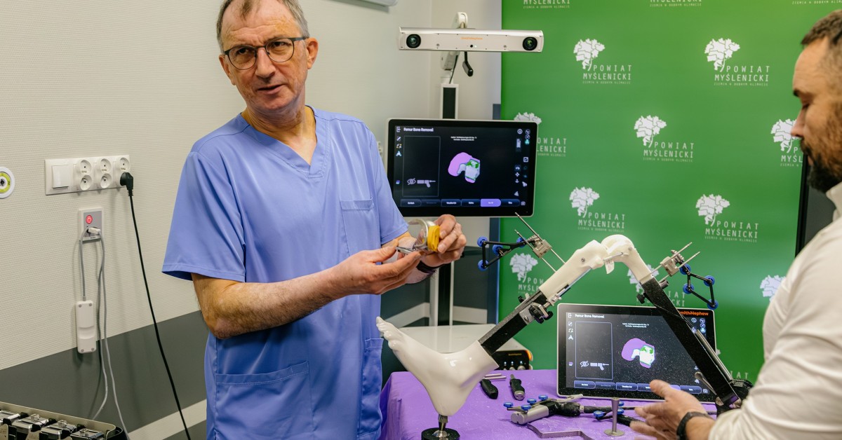 Myślenice. Pierwszy w Małopolsce szpital powiatowy z robotem ortopedycznym do operacji stawu kolanowego