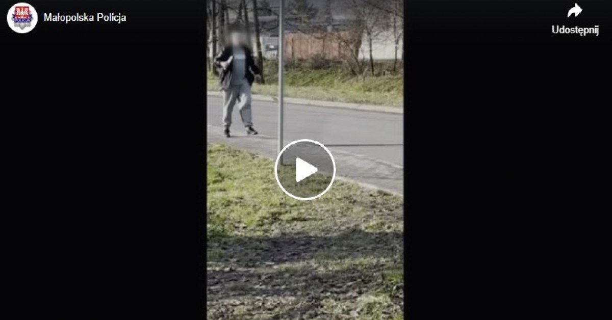 Myślenice. Z nożem i kijem wtargnął do jednej z firm. Zginął podczas interwencji policji. Służby publikują nagranie