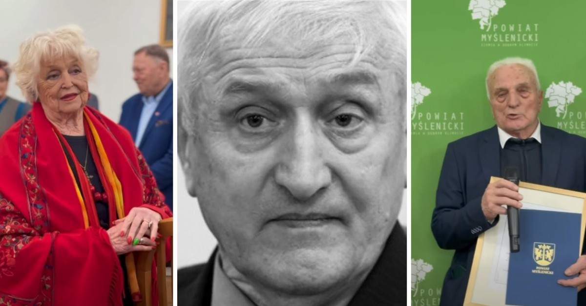 Zasłużeni dla Powiatu Myślenickiego. Magdalena Sokołowska-Gawrońska, Stanisław Stręk i Bolesław Pajka