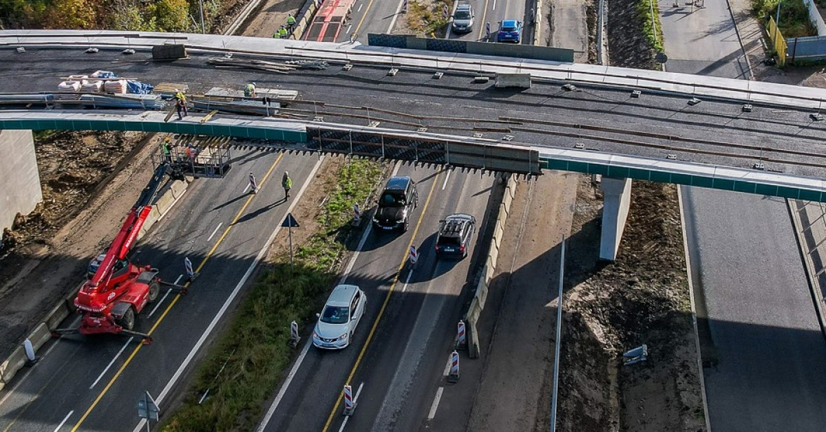 Trwa budowa węzła. Na zakopiance w Myślenicach dwudniowe utrudnienia