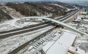 Przejazd jednym pasem. Zmiana organizacji ruchu przy budowie węzła w Myślenicach