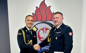 Nowy komendant PSP w Myślenicach. Mariusz Leśniakiewicz zastąpił Sławomira Kaganka