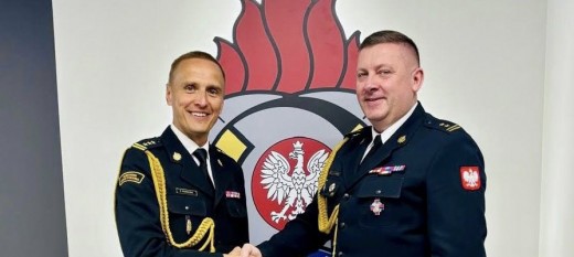 Nowy komendant PSP w Myślenicach. Mariusz Leśniakiewicz zastąpił Sławomira Kaganka