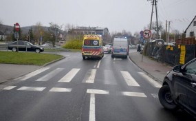 Myślenice. Nie zatrzymał się na czas. Potrącił kobietę na pasach