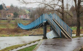 Myślenice. Dni „mostu wiszącego” na Zarabiu są policzone? Ma go zastąpić nowa kładka pieszo-rowerowa