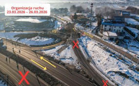 Kolejny tydzień utrudnień i korki na zakopiance w Myślenicach. GDDKiA kontynuuje prace przy budowie węzła