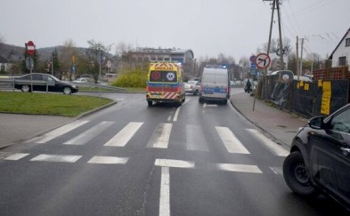 Myślenice. Nie zatrzymał się na czas. Potrącił kobietę na pasach