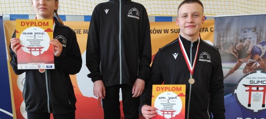 Dwa srebrne medale zawodników Dalinu w mistrzostwach młodzików w sumo