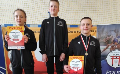 Dwa srebrne medale zawodników Dalinu w mistrzostwach młodzików w sumo