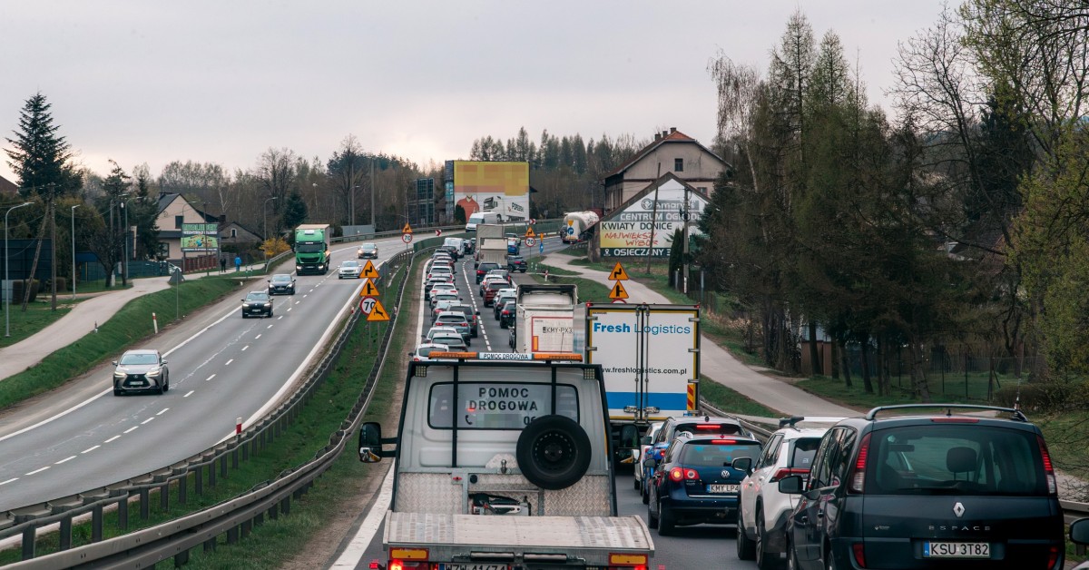 Generalny Pomiar Ruchu 2025. Zakopianka na trasie Myślenice-Kraków osiąga granice przepustowości