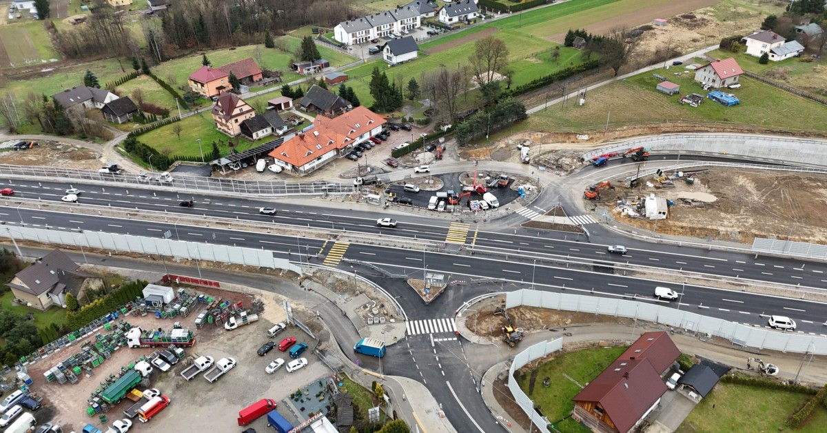 Zakopianka. Otwarcie ruchu na węźle w Krzyszkowicach jednak po świętach