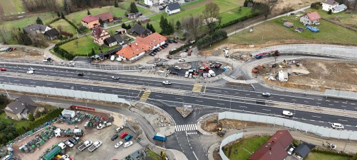 Zakopianka. Otwarcie ruchu na węźle w Krzyszkowicach jednak po świętach