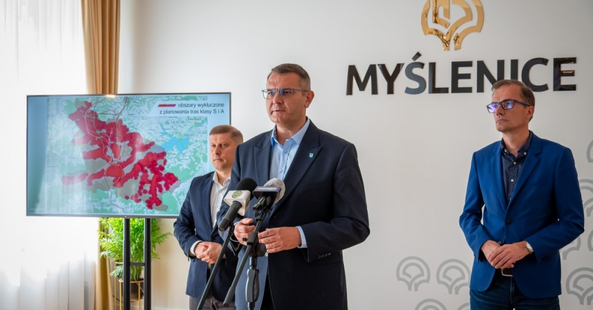 Myślenice zawieszają udział w pracach nad S7. Burmistrz sprzeciwia się wszystkim wariantom