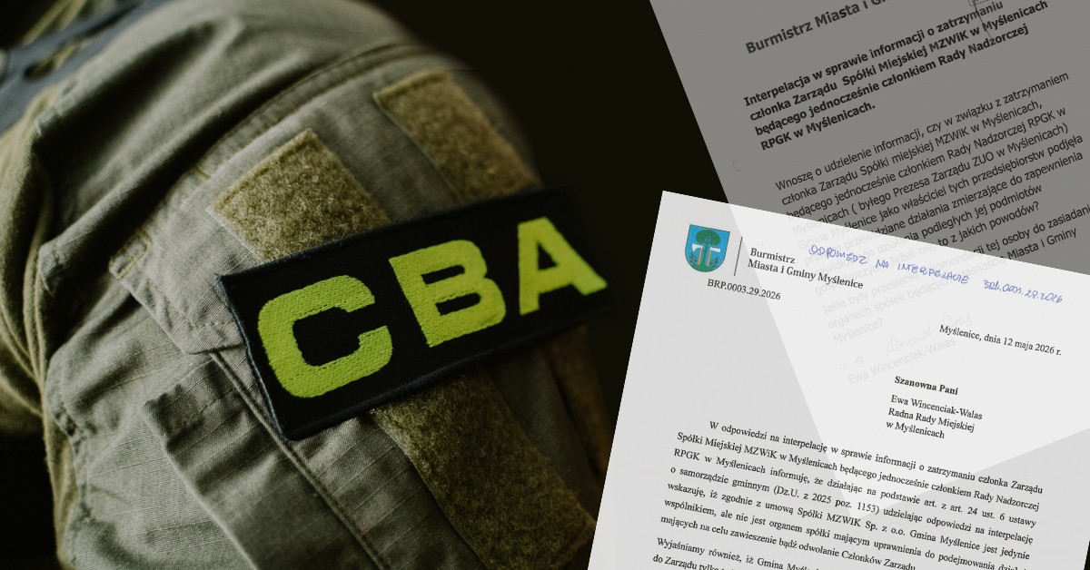 Myślenice: Zastępca burmistrza odpowiada na pytania dotyczące działań CBA na terenie gminy