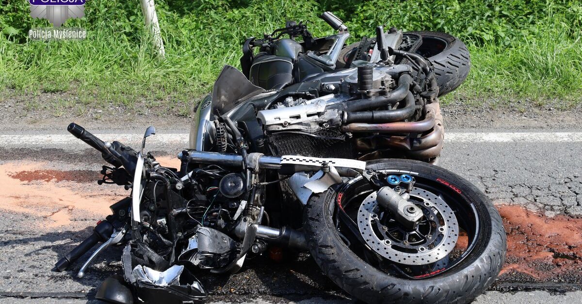 Czasław. Śmierć na drodze. Zginał 50-letni motocyklista