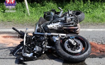 Czasław. Śmierć na drodze. Zginał 50-letni motocyklista