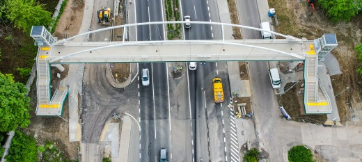 Myślenice. Zmiana organizacji ruchu na Zakopiance. Tym razem w rejonie kładki dla pieszych