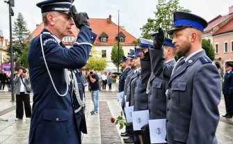 Obchody Święta Policji w Myślenicach. Uroczystości i piknik mundurowy na płycie Rynku