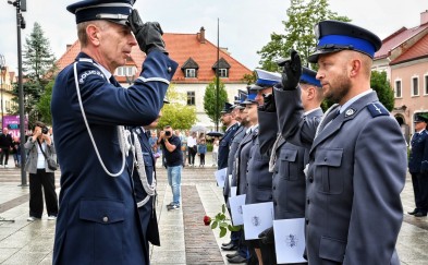 Obchody Święta Policji w Myślenicach. Uroczystości i piknik mundurowy na płycie Rynku
