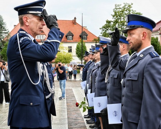 Obchody Święta Policji w Myślenicach. Uroczystości i piknik mundurowy na płycie Rynku