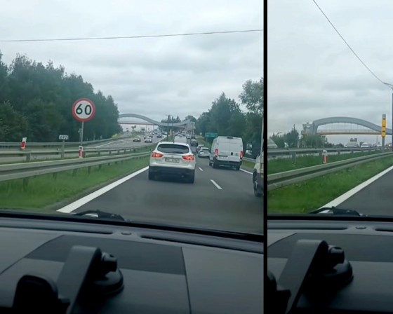 Nagranie kierowcy z Myślenic niesie się po sieci. Czy fotoradar w Jaworniku ułatwia, czy utrudnia przejazd przez Zakopiankę?