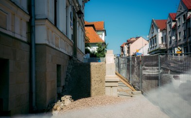 Myślenice. Trwa remont schodów przy SP1. Mają być gotowe do końca roku