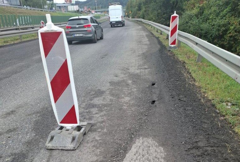 To nie koniec utrudnień na Zakopiance w Myślenicach. Remont przeciąga się o kolejny tydzień