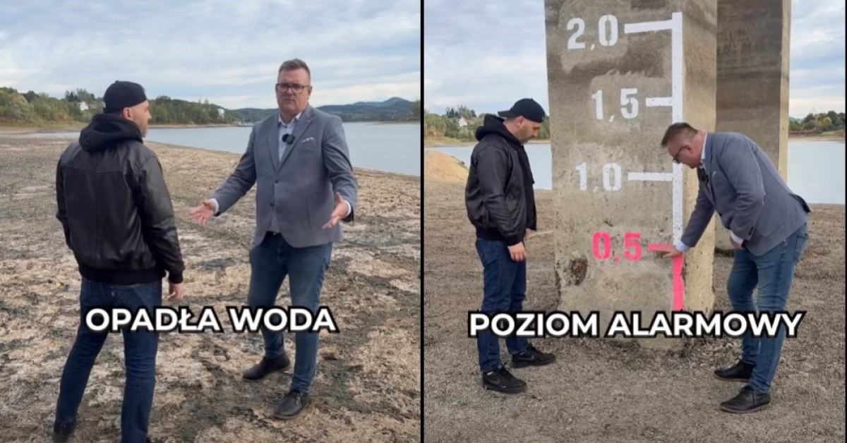 „Małopolska boryka się z problemem suszy”. Wody ubywa też w Zalewie Dobczyckim, który obsługuje aglomerację krakowską