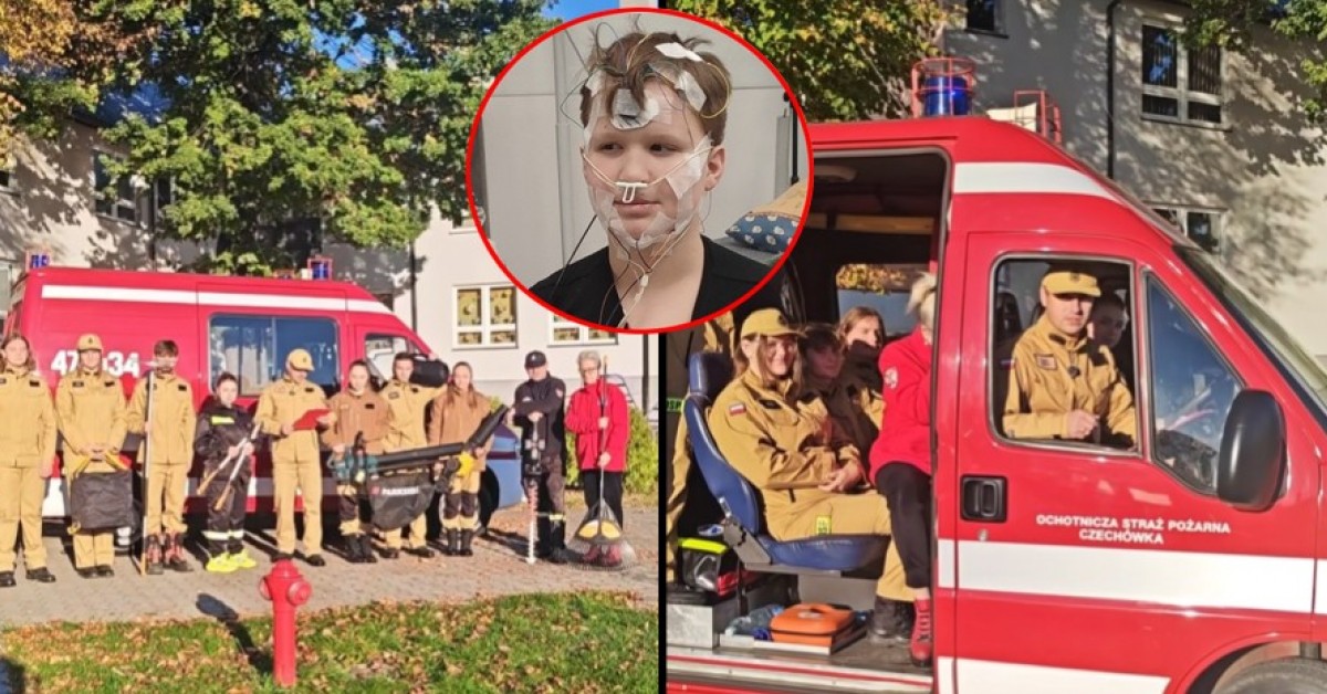 Strażacy z Małopolski wystawili samych siebie na licytację dla 12-letniego Kuby! „Pojedziemy nawet na drugi koniec Polski!”