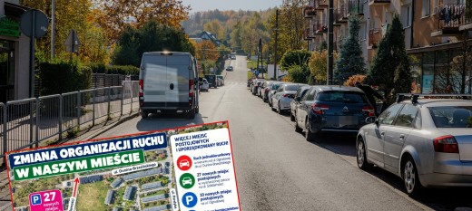 Myślenice. Jednokierunkowa Ogrodowa i Solidarności. Burmistrz zapowiada miejsca parkignowe i kolejne zmiany w centrum